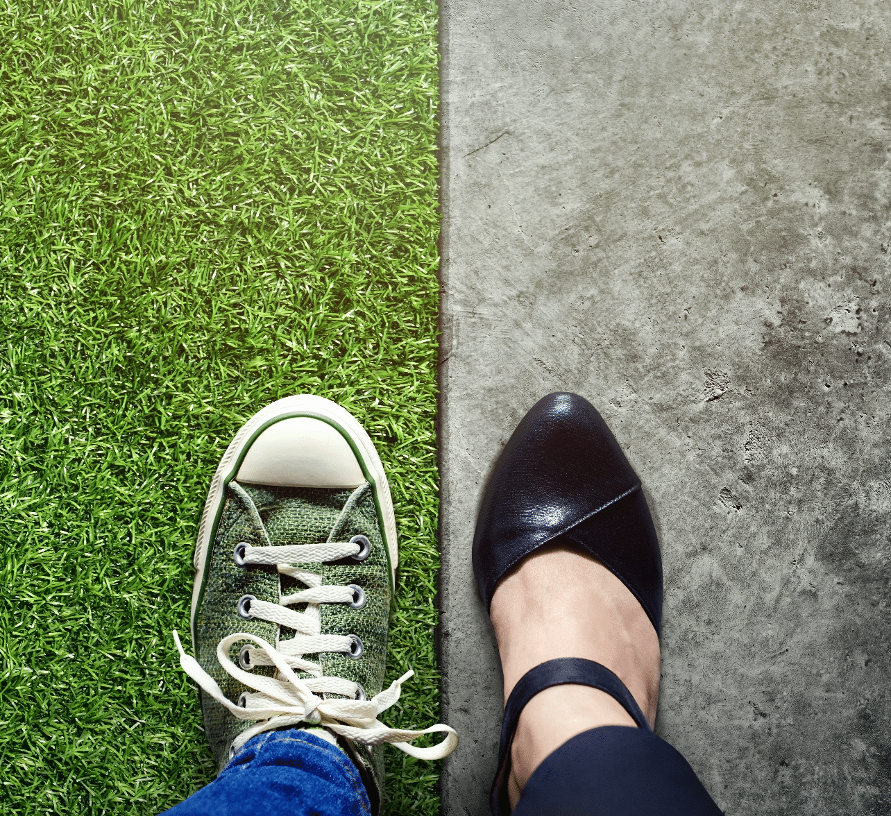 Tennis Shoe and Dress Shoe