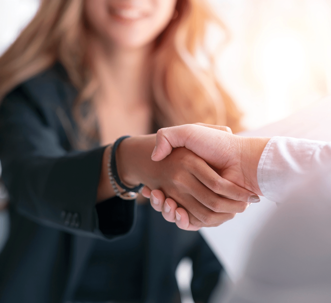 Woman Shaking Hands